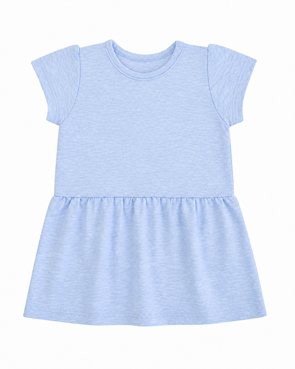 Vestido Jaspeado Celeste