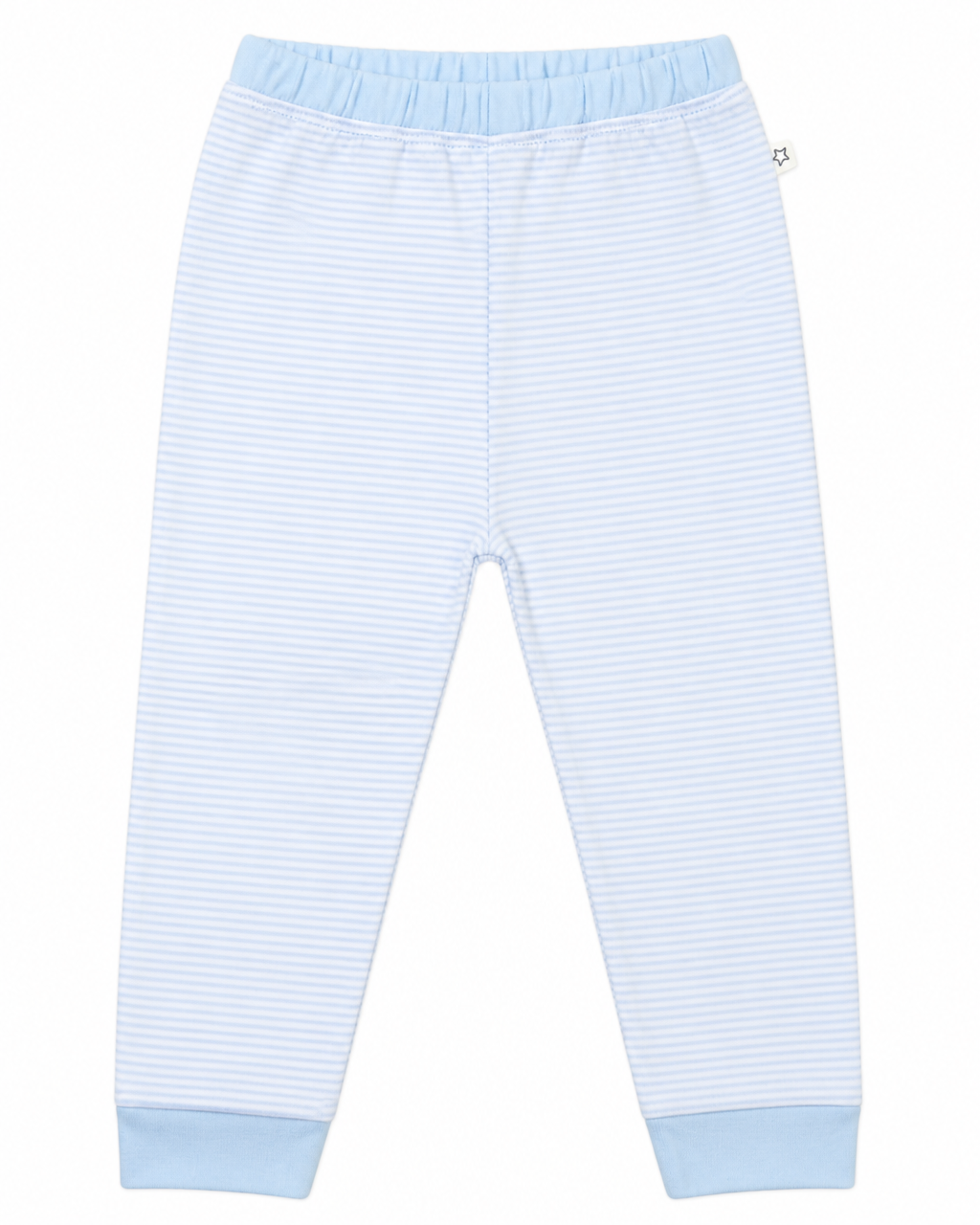 Conjunto Pijama Largo Rayas Celeste