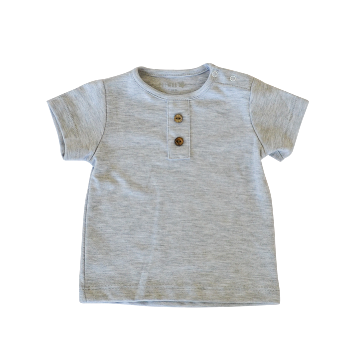 Polera Manga Corta Gris