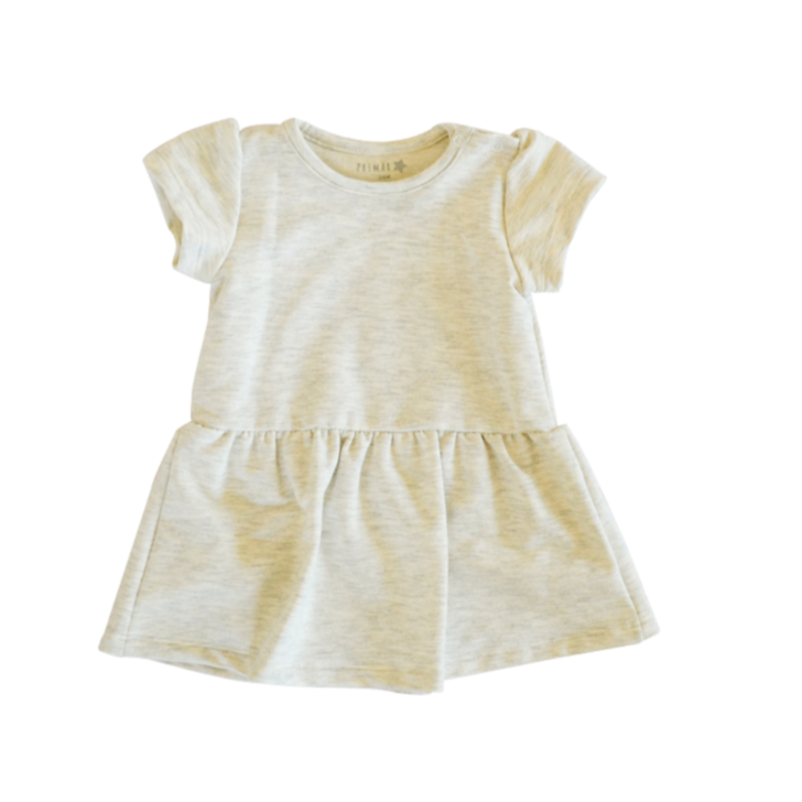 Vestido Jaspeado Beige