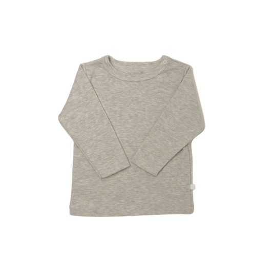 Polera Manga Larga Beige Melange