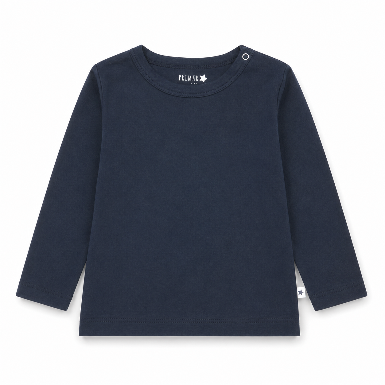 Polera Manga Larga Azúl