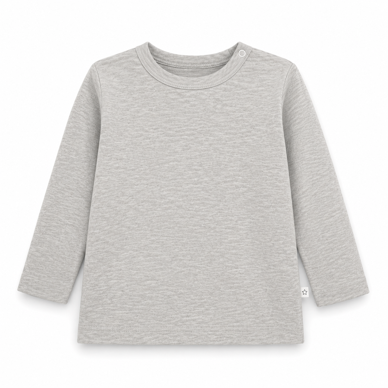 Polera Manga Larga Beige Melange