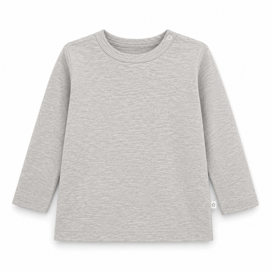 Polera Manga Larga Beige Melange
