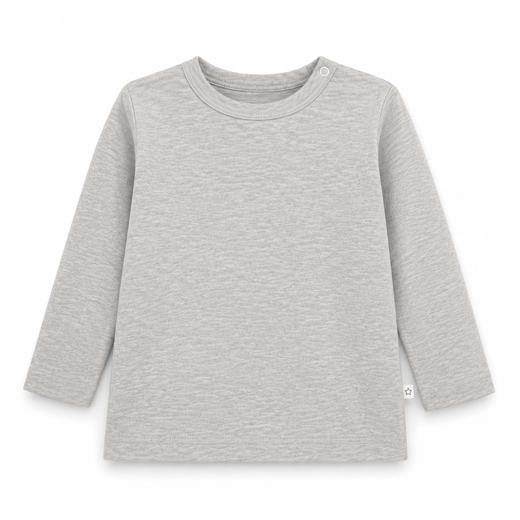 Polera Manga Larga Beige Melange
