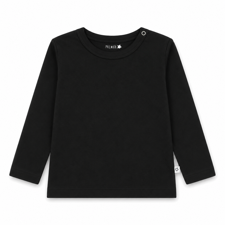Polera Manga Larga Negro