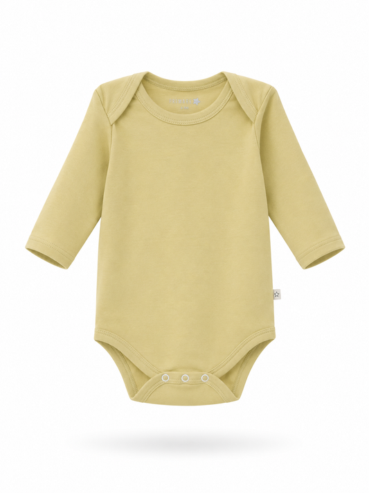 Body Manga Larga Beige