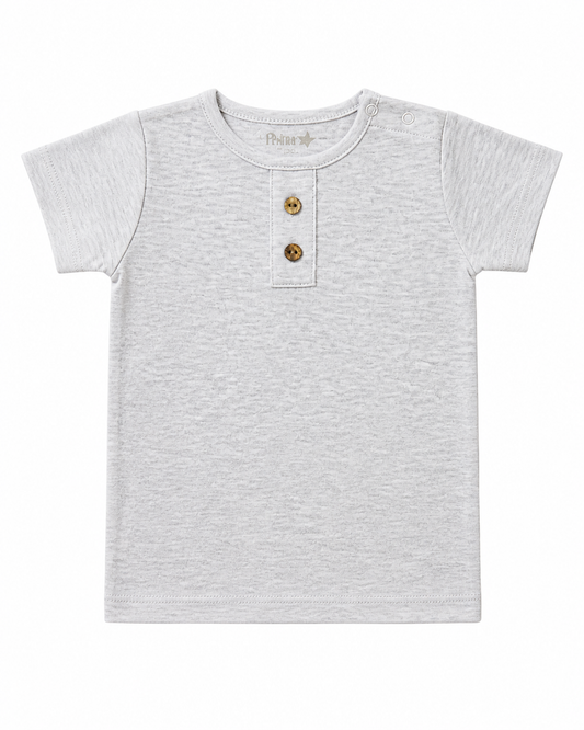Polera Manga Corta Gris