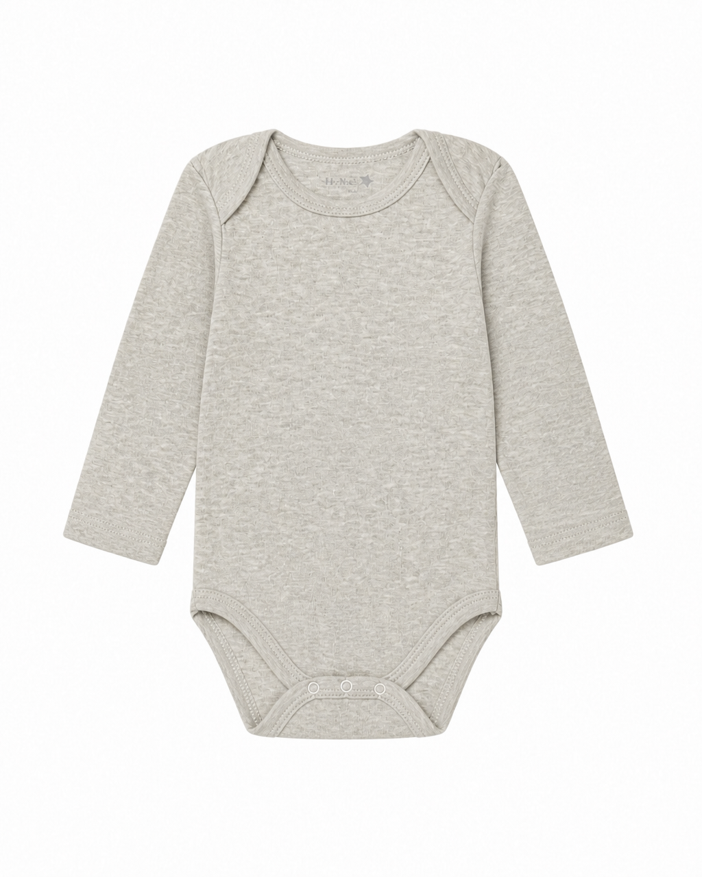 Body Manga Larga Beige Melange