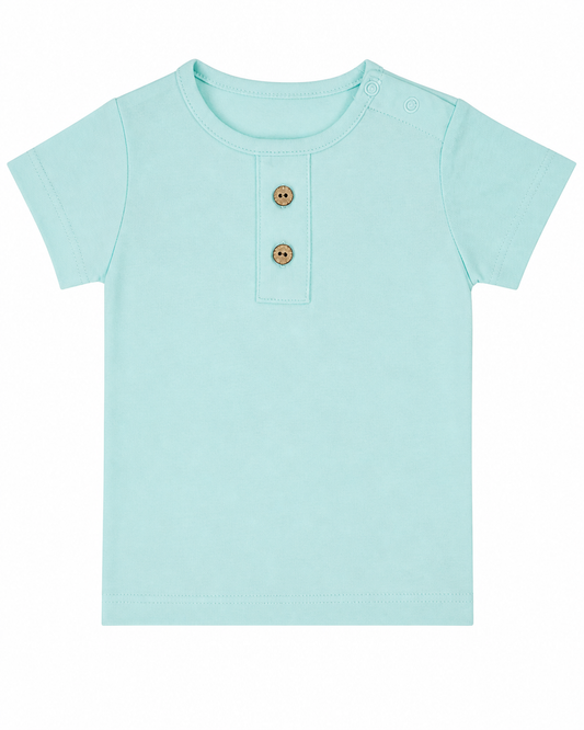 Polera Manga Corta Verde Agua