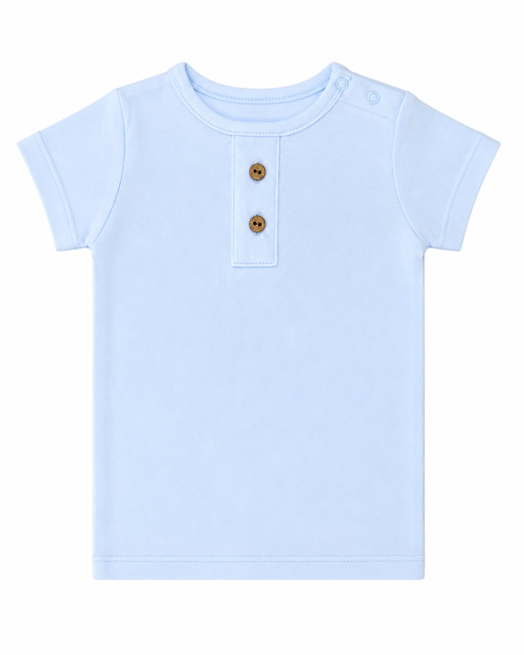 Polera Manga Corta Celeste