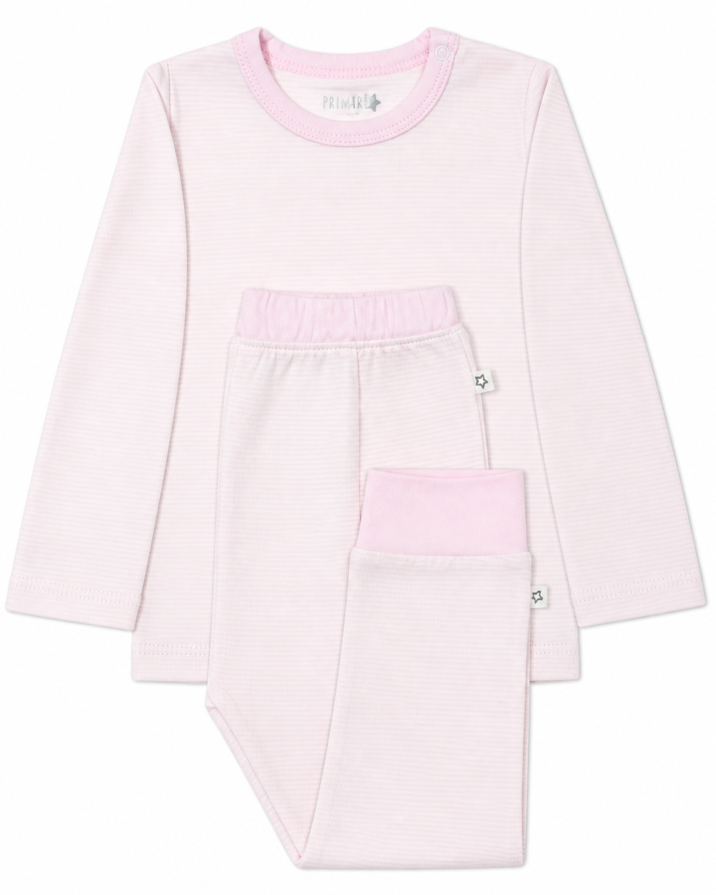 Conjunto Pijama Largo Rayas Rosado