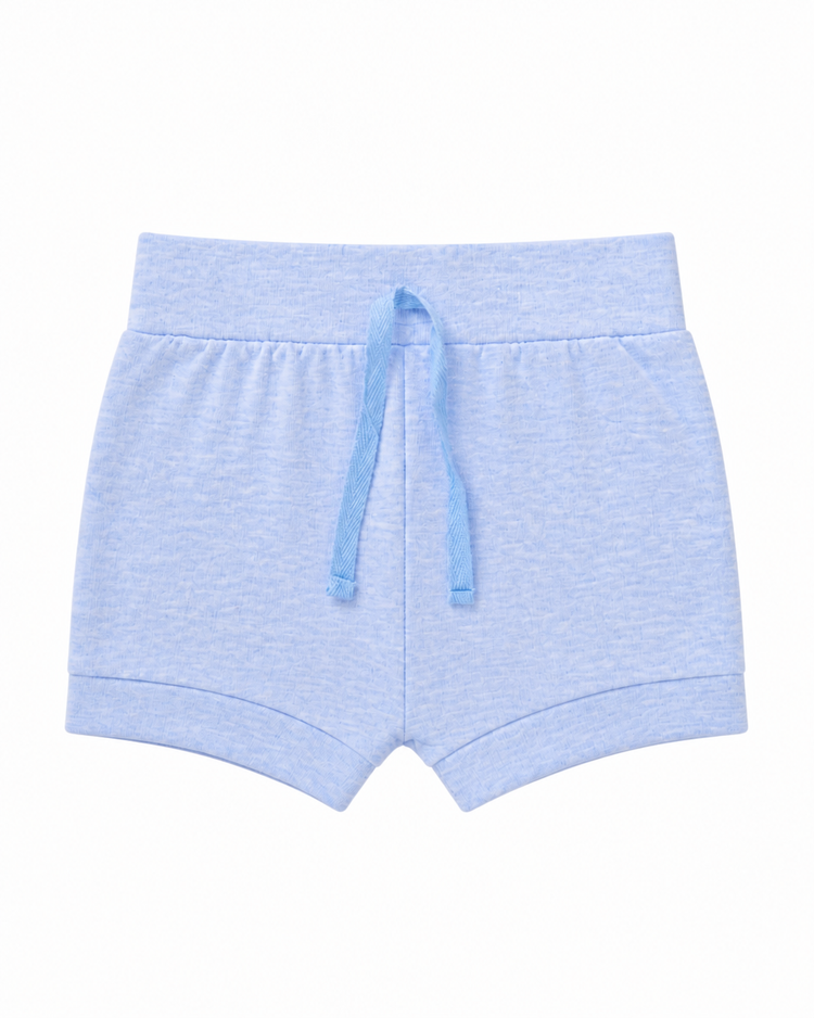 Short Jaspeado Celeste