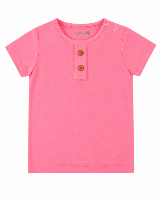 Polera Manga Corta Rosado