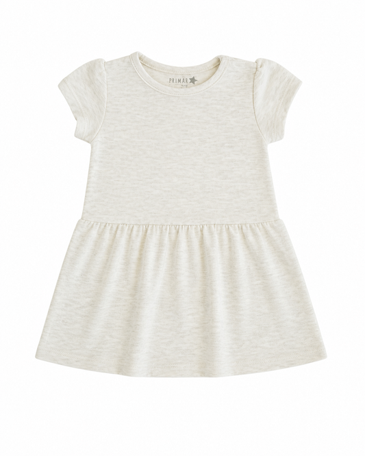 Vestido Jaspeado Beige