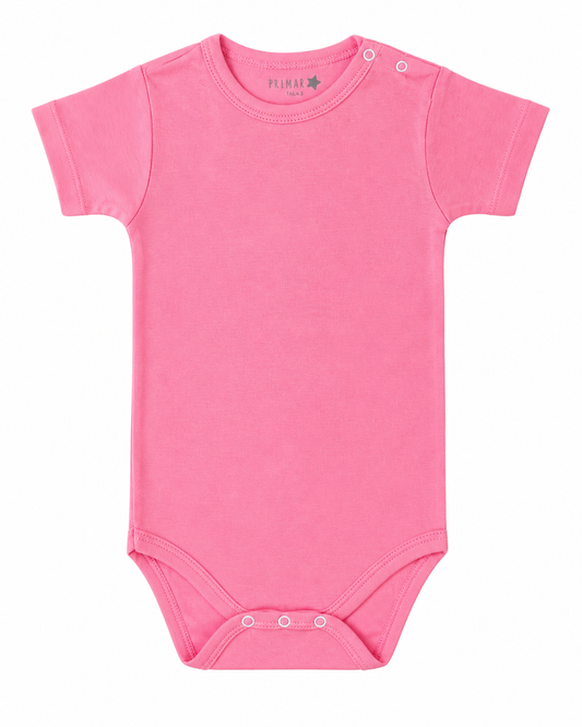 Body Manga Corta Rosado
