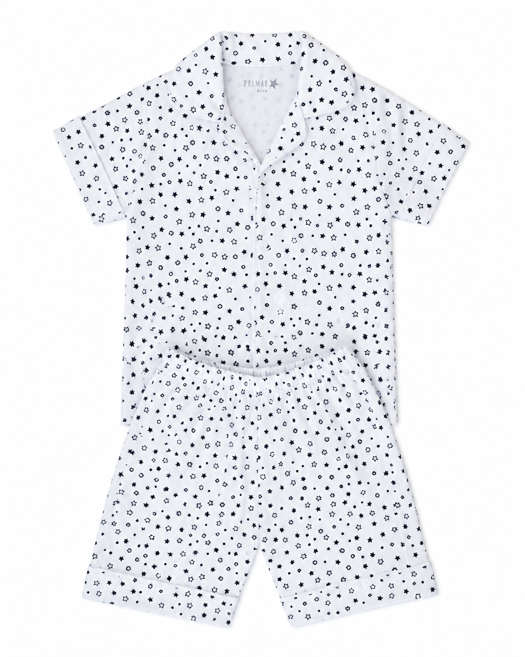 Pijama Corto Estrellas Negro