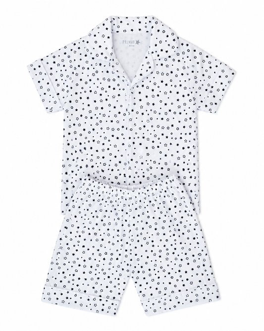 Pijama Corto Estrellas Negro