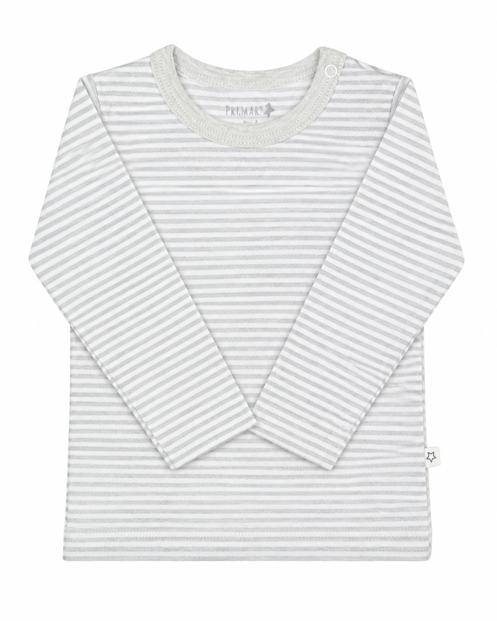 Conjunto Pijama Largo Rayas Gris