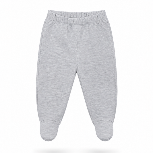 Pantalón Franela Bebé Gris Melange