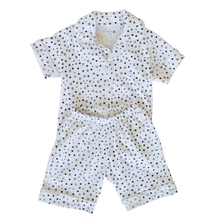 Pijama Corto Estrellas Negro