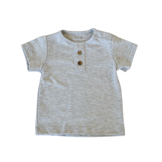 Polera Manga Corta Gris