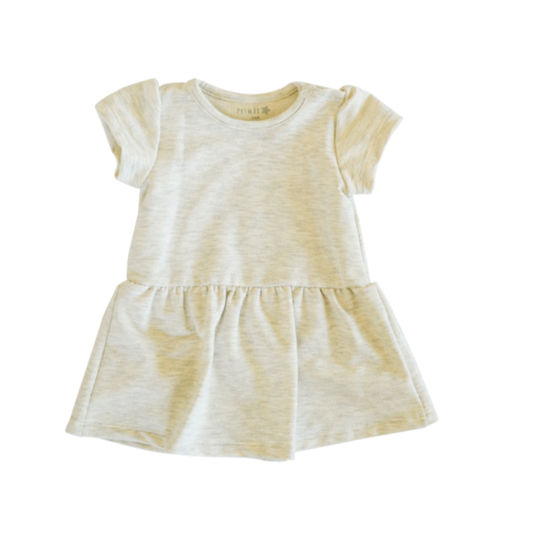 Vestido Jaspeado Beige