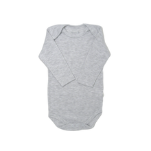 Cargar imagen en el visor de la galería, Body Manga Larga Gris Melange