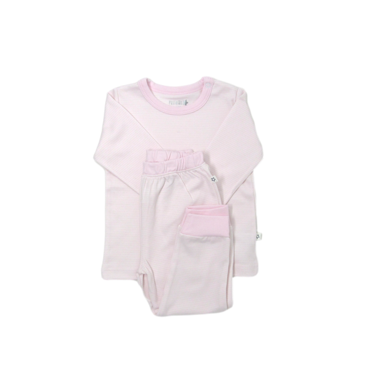 Conjunto Pijama Largo Rayas Rosado